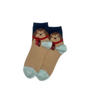 Hotsox Women's Graphic Sock - Winter Hedgehog