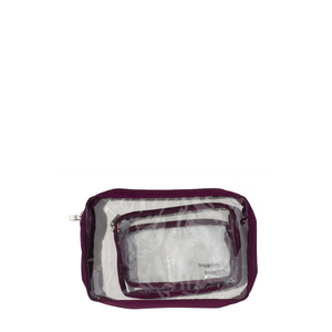 BAGGALLINI CLEAR TRAVEL POUCHES